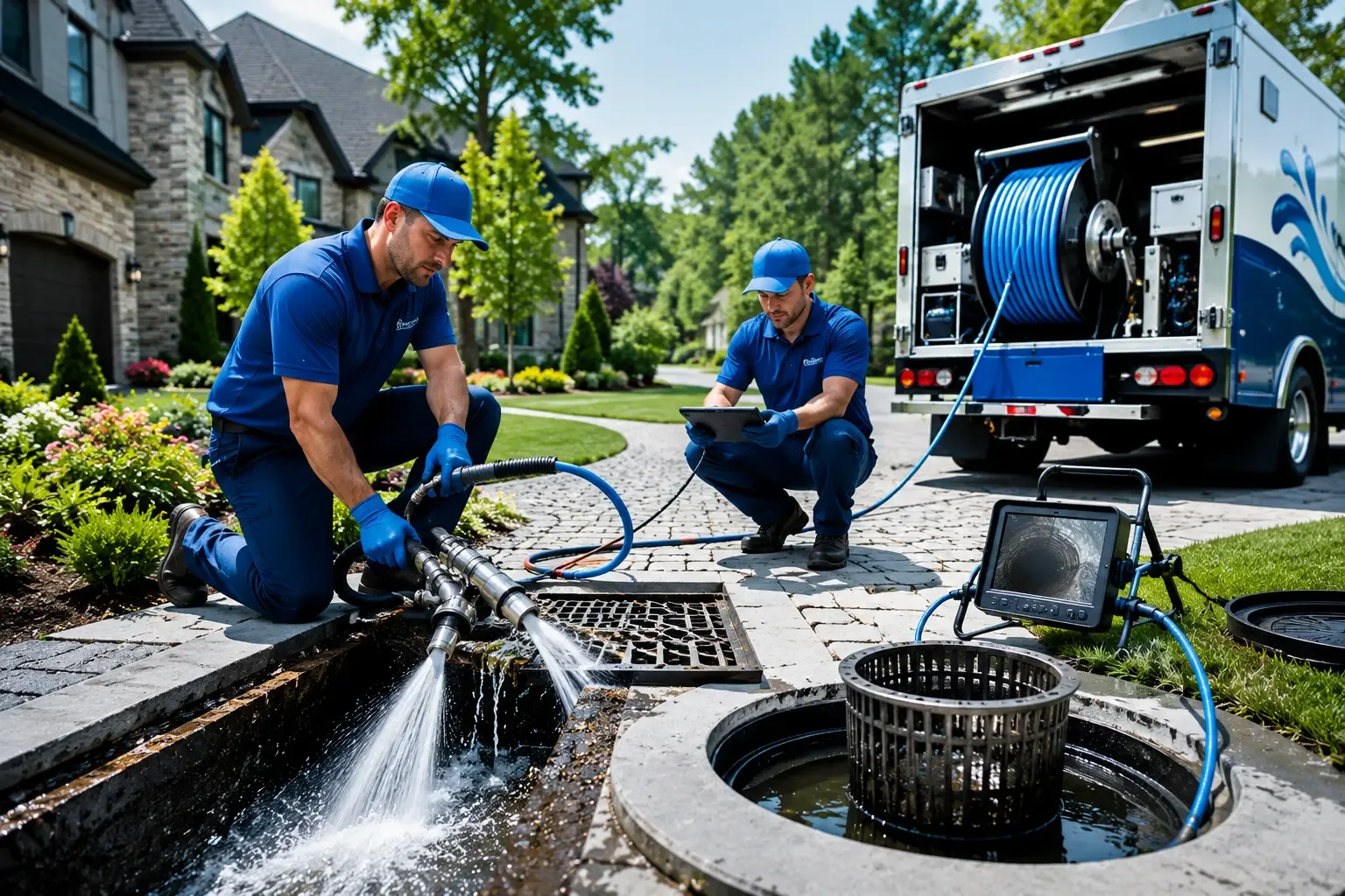 Local outdoor drain cleaning professionals in New Canaan, CT